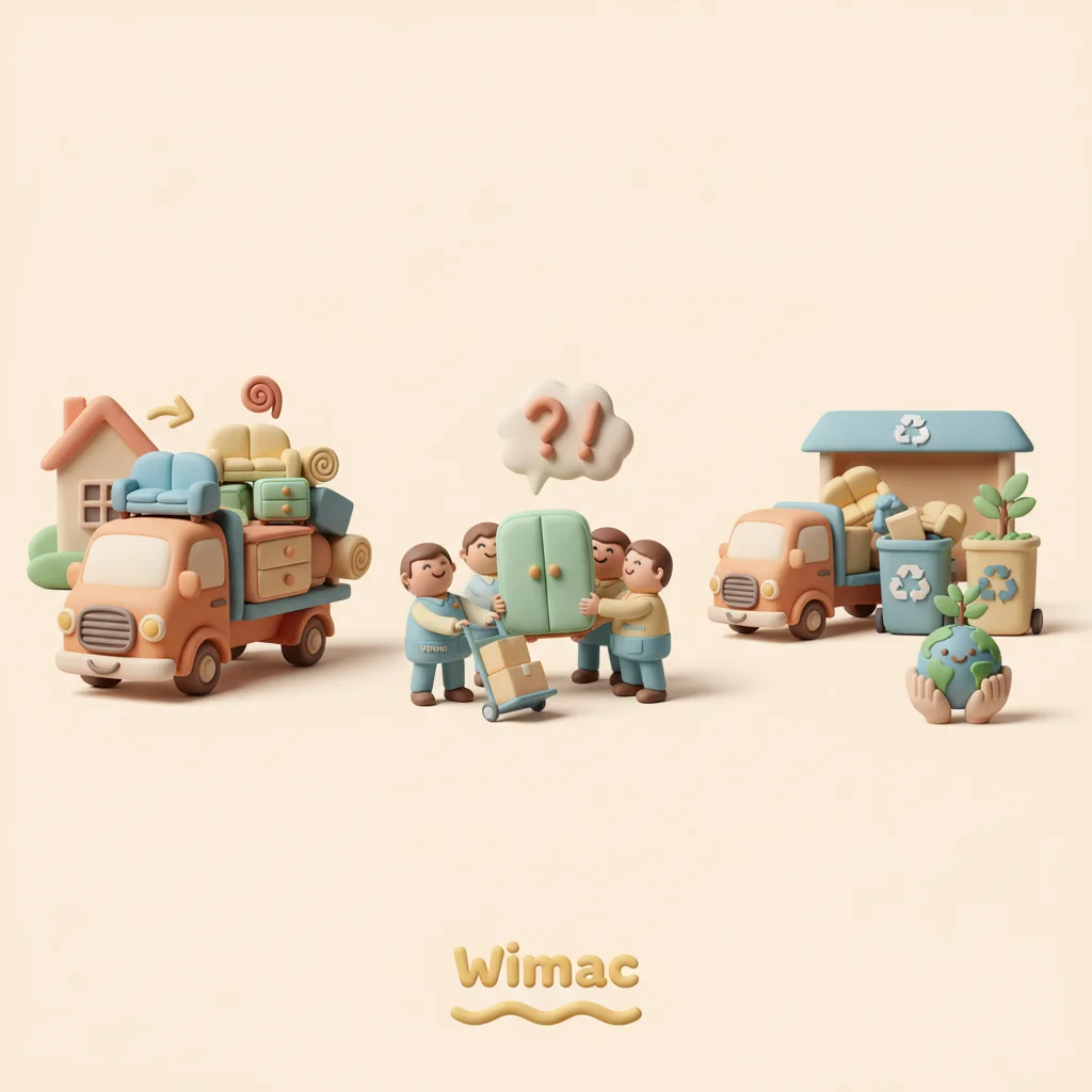 bortforsling möbler illustration