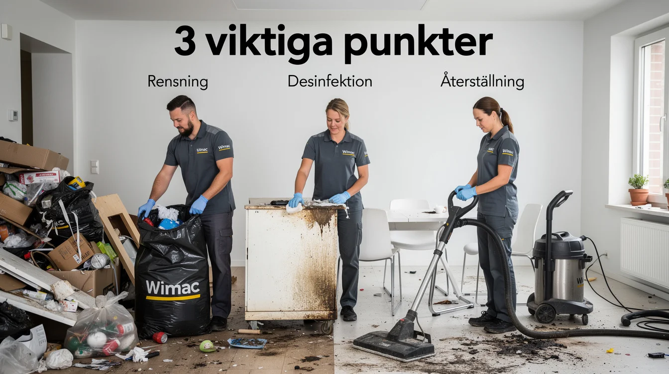 Så fungerar processen vid en professionell sanering - extremstädning
